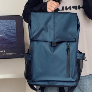 Fashion Waterproof PU Leather Large-Capacity Backpack USB Charging Port Air Cushion Belt Zipper Closure for Daily
