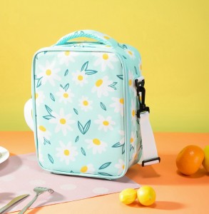 Children’s Cross-Body Lunch Box Bag Eco-Friendly Insulated Water Resistant Oxford Fabric Strap Keeping Food Warm Made for Child