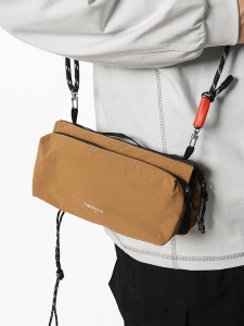 Simple New Single-Shoulder Cross-Body Bag for Men Women Nylon Fabric Ostrich Pattern Lightweight Large Capacity Outdoor Climbing