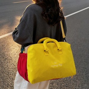 Unisex Fashion Polyester Travel Bag-Lightweight Large Capacity Hand Luggage with Zipper Closure for Take-Off