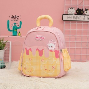 Cartoon Children’s Backpack-Cute Baby Outdoor Bag-Kindergarten Schoolbag Polyester Zipper Closure Durable Softback