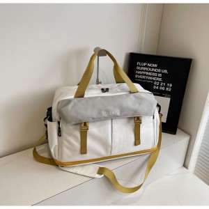 Fashionable Polyester Unisex Large Capacity Fitness Travel Bag Dry Wet Compartments Lightweight Backpack & Shoulder Bag