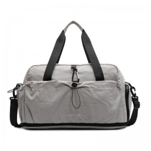 Dry Wet Separation Nylon Fitness Bag Zipper Hasp Closure Eco-Friendly Men Women Compact Bag Short Trips Business Travel Bag