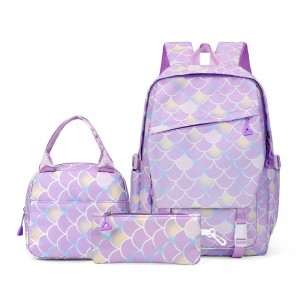 New Model Student Schoolbag Large Capacity Nylon Double-Shoulder Carry-On Travel Bag with Polyester Lining Unisex Design