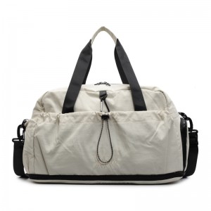Dry Wet Separation Nylon Fitness Bag Zipper Hasp Closure Eco-Friendly Men Women Compact Bag Short Trips Business Travel Bag