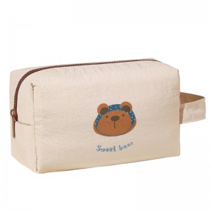 Cute, Simple, Large-capacity, Water-resistant, Portable Toiletry Bag for Women, Travel Cosmetic Bag Organizer