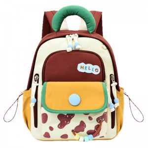 New Oxford Cute Houndstooth Children’s Schoolbag Multi-Color Design High Appearance Quality Trendy Small Backpack