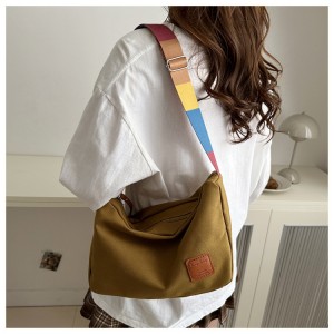 2026 Fashion Beautiful Minimalist Small Women’s Canvas Bags Large Capacity Cross-Body Strap Lightweight Design Sling Bag
