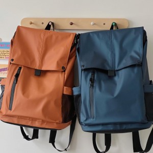 Fashion Waterproof PU Leather Large-Capacity Backpack USB Charging Port Air Cushion Belt Zipper Closure for Daily