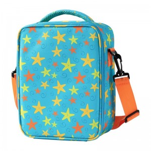 Children’s Cross-Body Lunch Box Bag Eco-Friendly Insulated Water Resistant Oxford Fabric Strap Keeping Food Warm Made for Child
