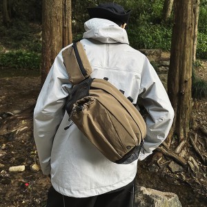 New Unisex Dual-Shoulder Backpack with Nylon Zipper Waterproof for Outdoor Travel Waist & Chest Bags