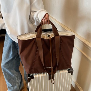 Buehlee Zipper Closure Minimalist Fitness Training Bag Lightweight Breathable Hand-held Travel Bag Unisex Korean Style Bag